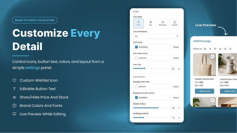 Screenshot: analytics dashboard