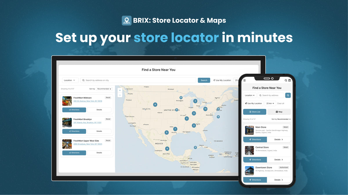BRIX: Store Locator & Maps